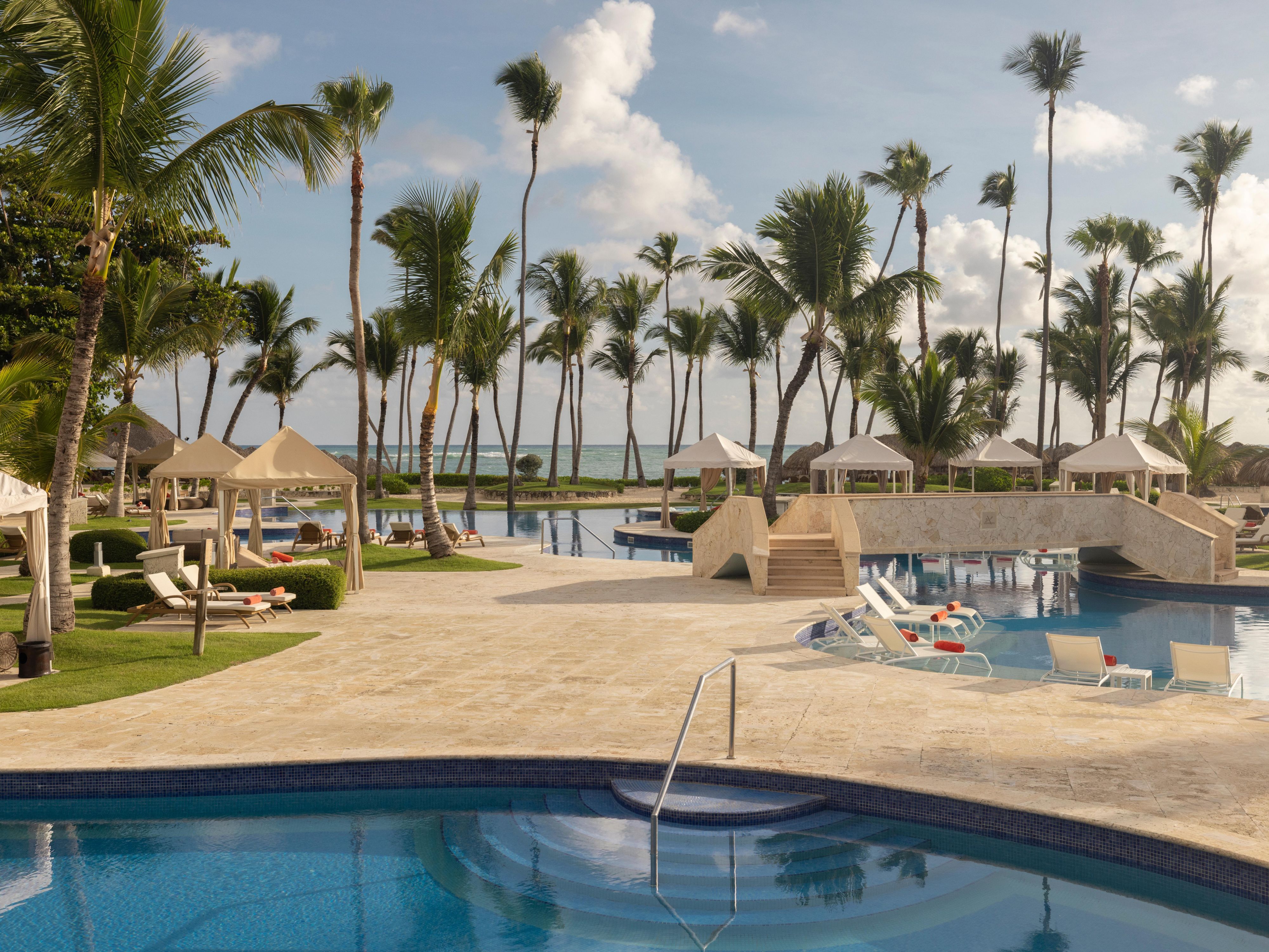 Beach and pool