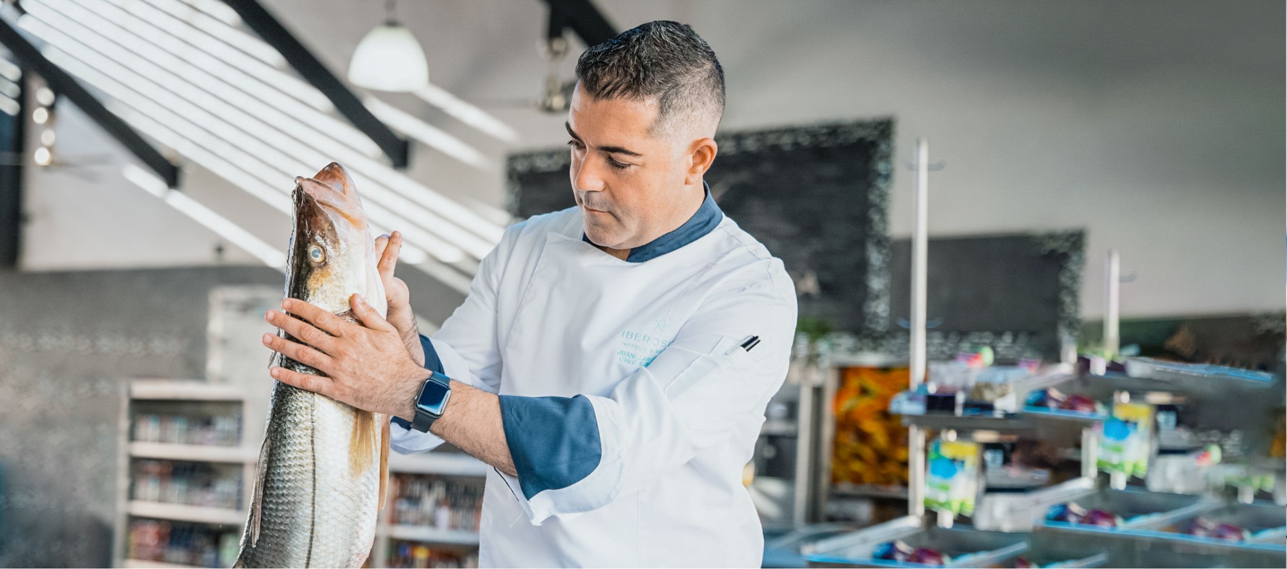 Man holding fish