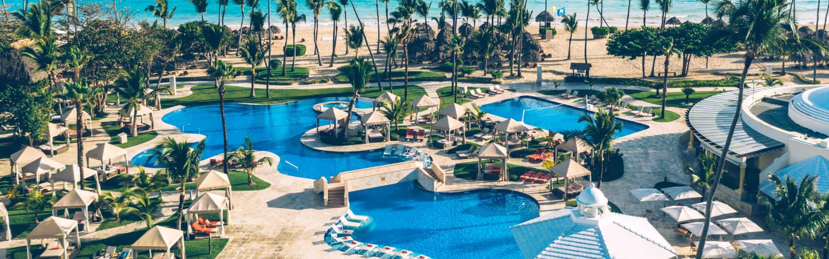 Beachside resort pool
