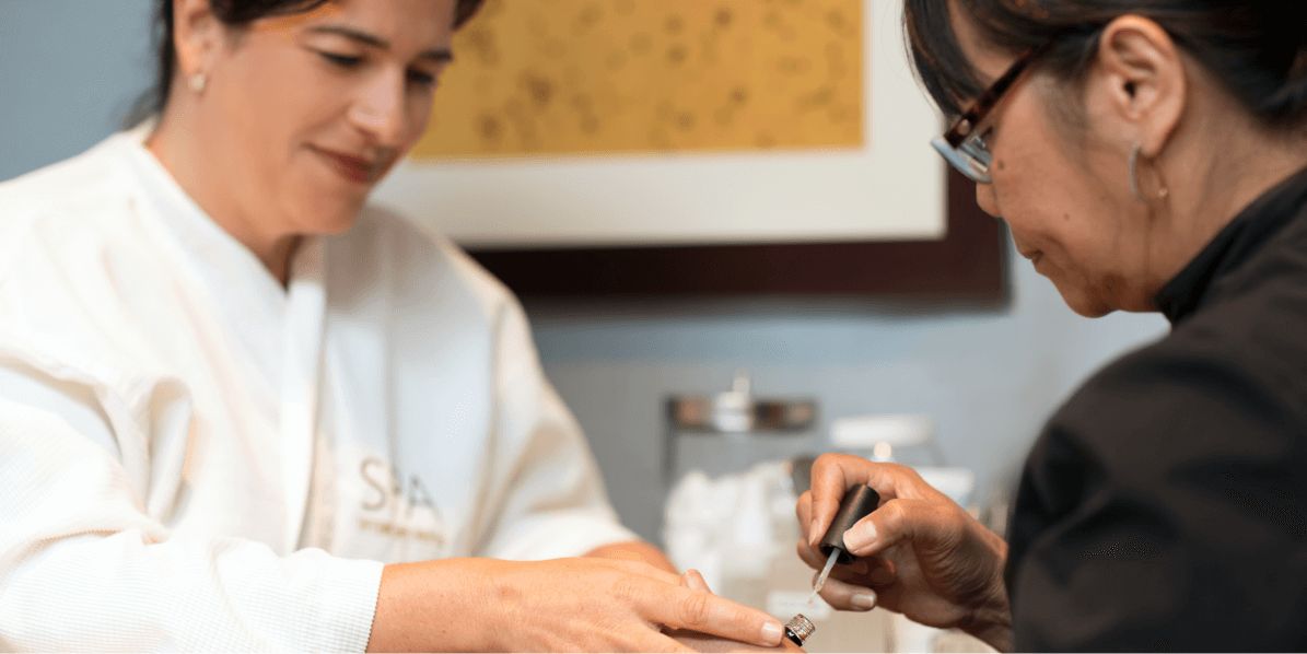 Enjoy a variety of manicures at the spa