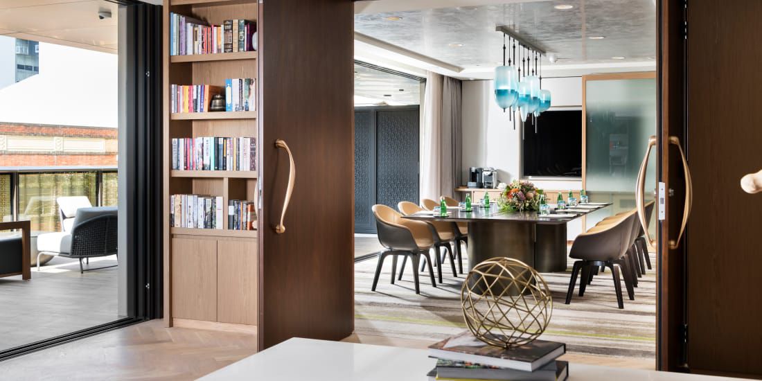 boardroom with flexible indoor outdoor space