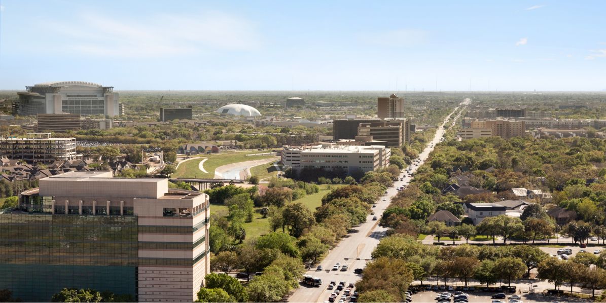 Aerial photo of Houston Texas 