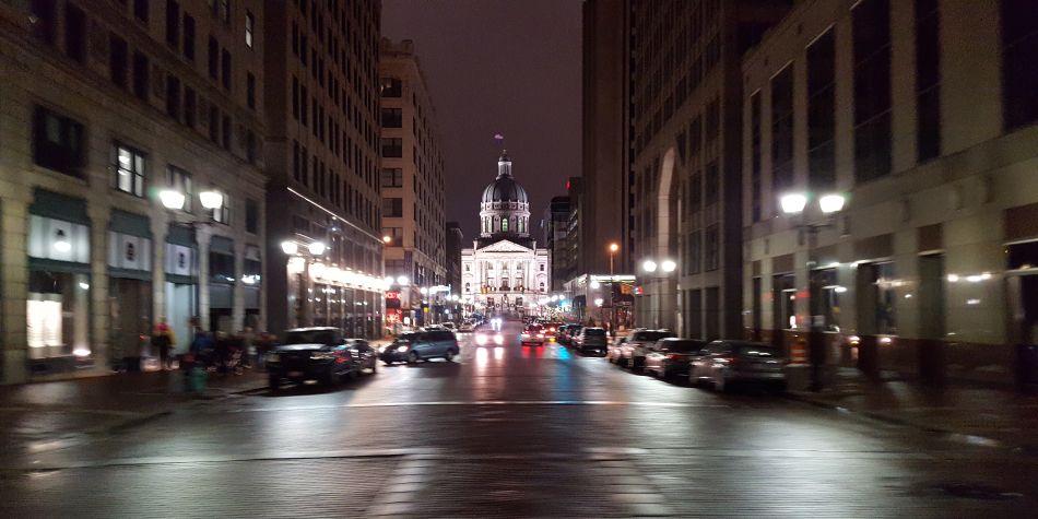 Town circle in 2016.
