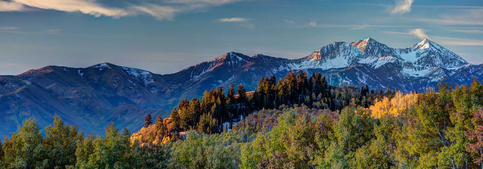 View of the Park City Mountains