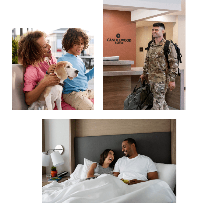 Military personnel enjoying IHG Hotel & Resorts all over the world