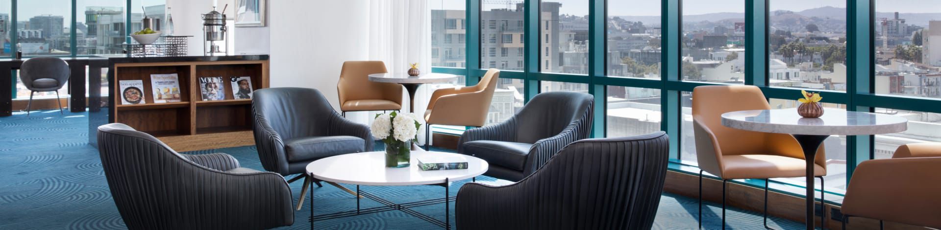 Club InterContinental at the InterContinental San Francisco offers all-day refreshments with skyline views.