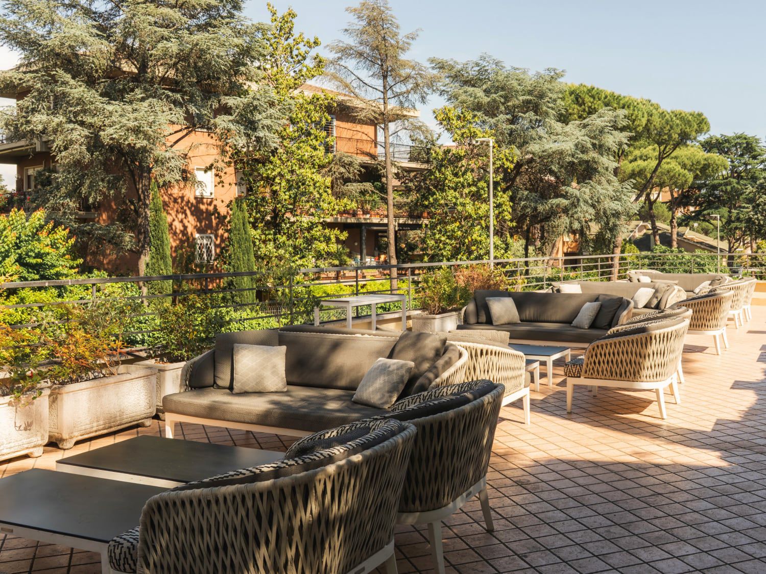 Outdoor area with lounge seating