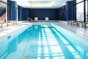 An indoor pool at a Montreal property