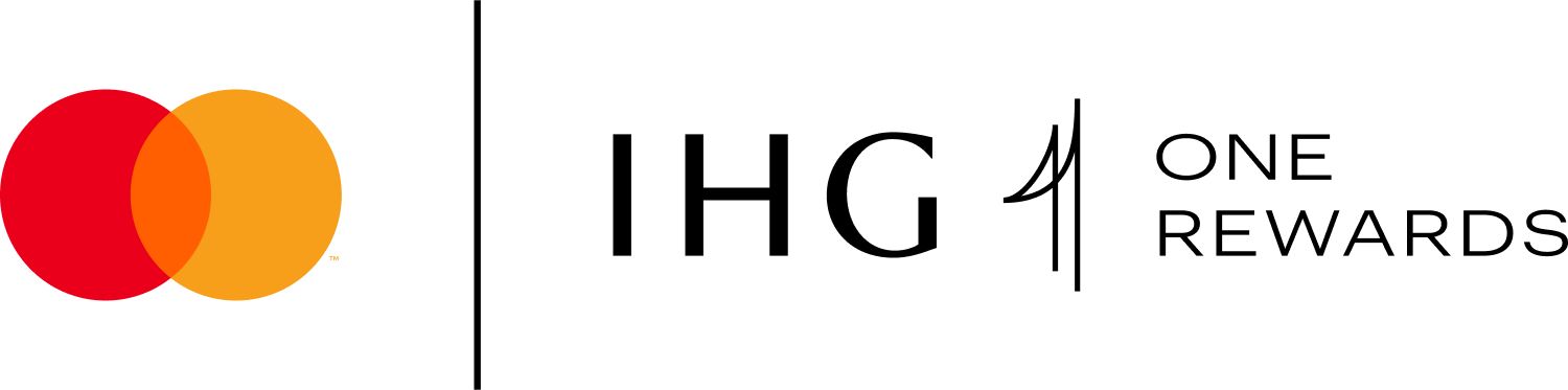 Mastercard and IHG One Rewards logos