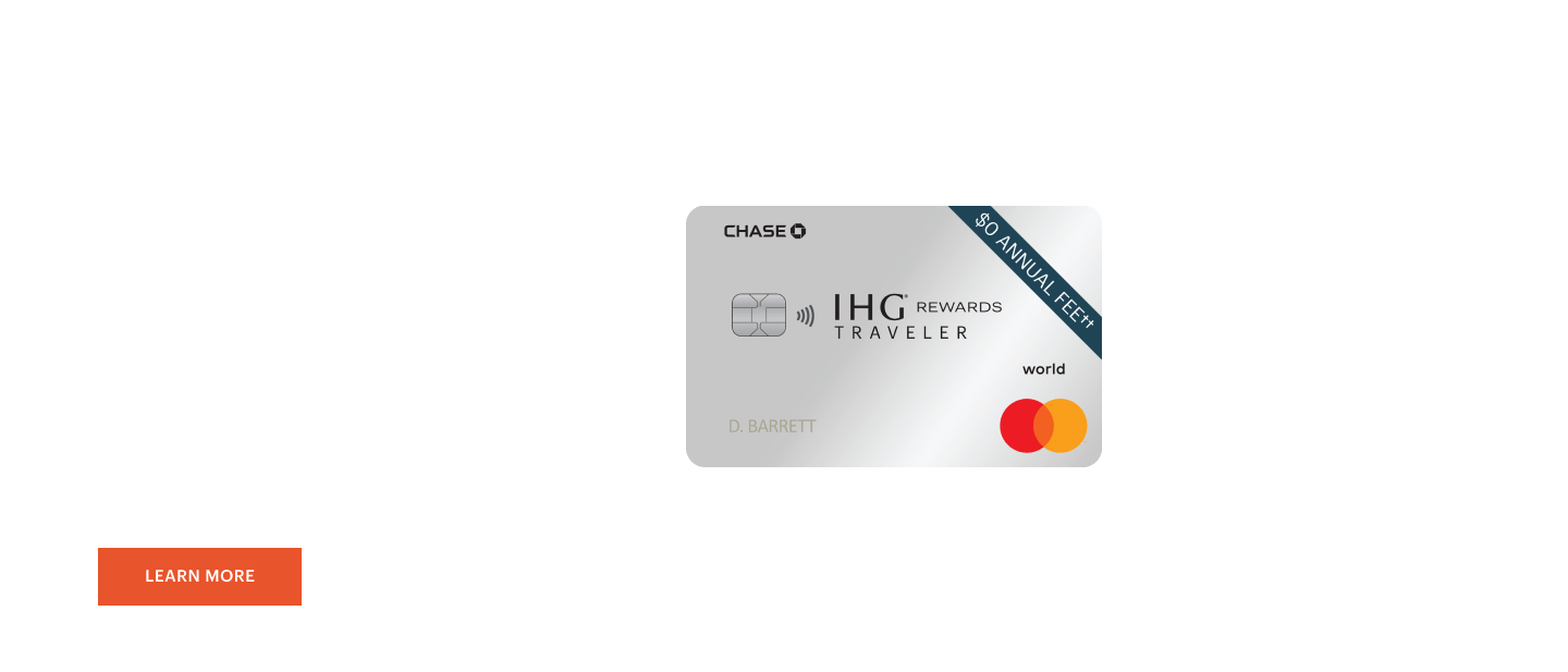 Earn 120,000 Bonus Points with the IHG Rewards Traveler Credit Card