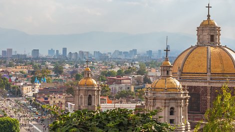 View of Mexico City architecture