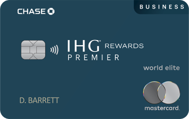 Image of the newly enhanced IHG Rewards Premier Business Credit Card
