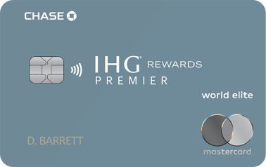 Image of the newly enhanced IHG  Rewards Premier Credit Card