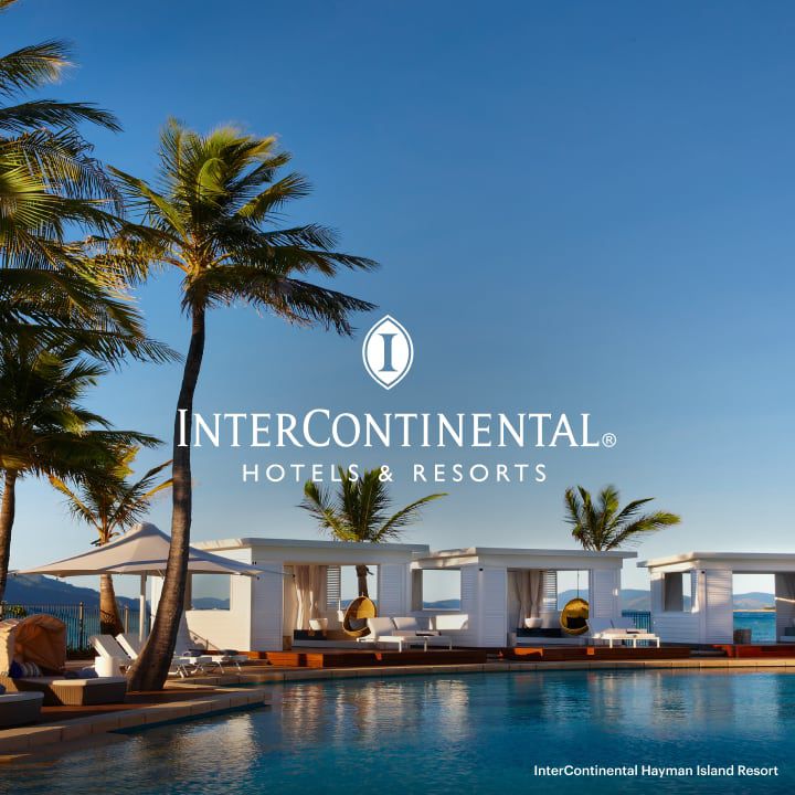 intercontinental hayman island resort with cabanas, ocean, and pool