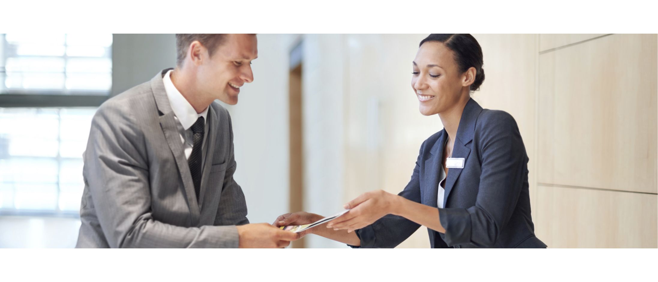 Man and woman talking 