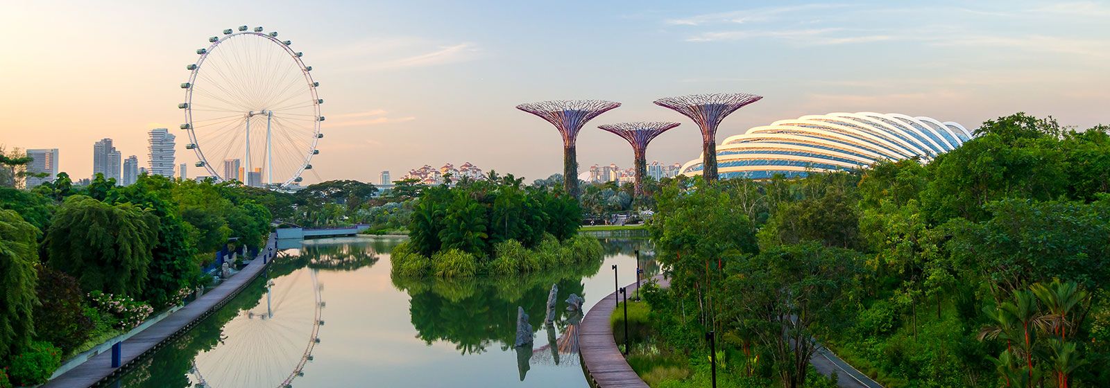View of Garden by the Bay in Singapore