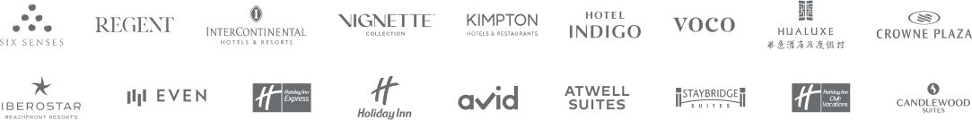 Image of IHG Hotels & Resorts brand logos
