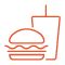  burger and drink icon