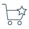 Shopping cart with star