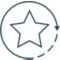 Deep blue star bonus icon