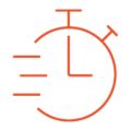  icon stopwatch orange