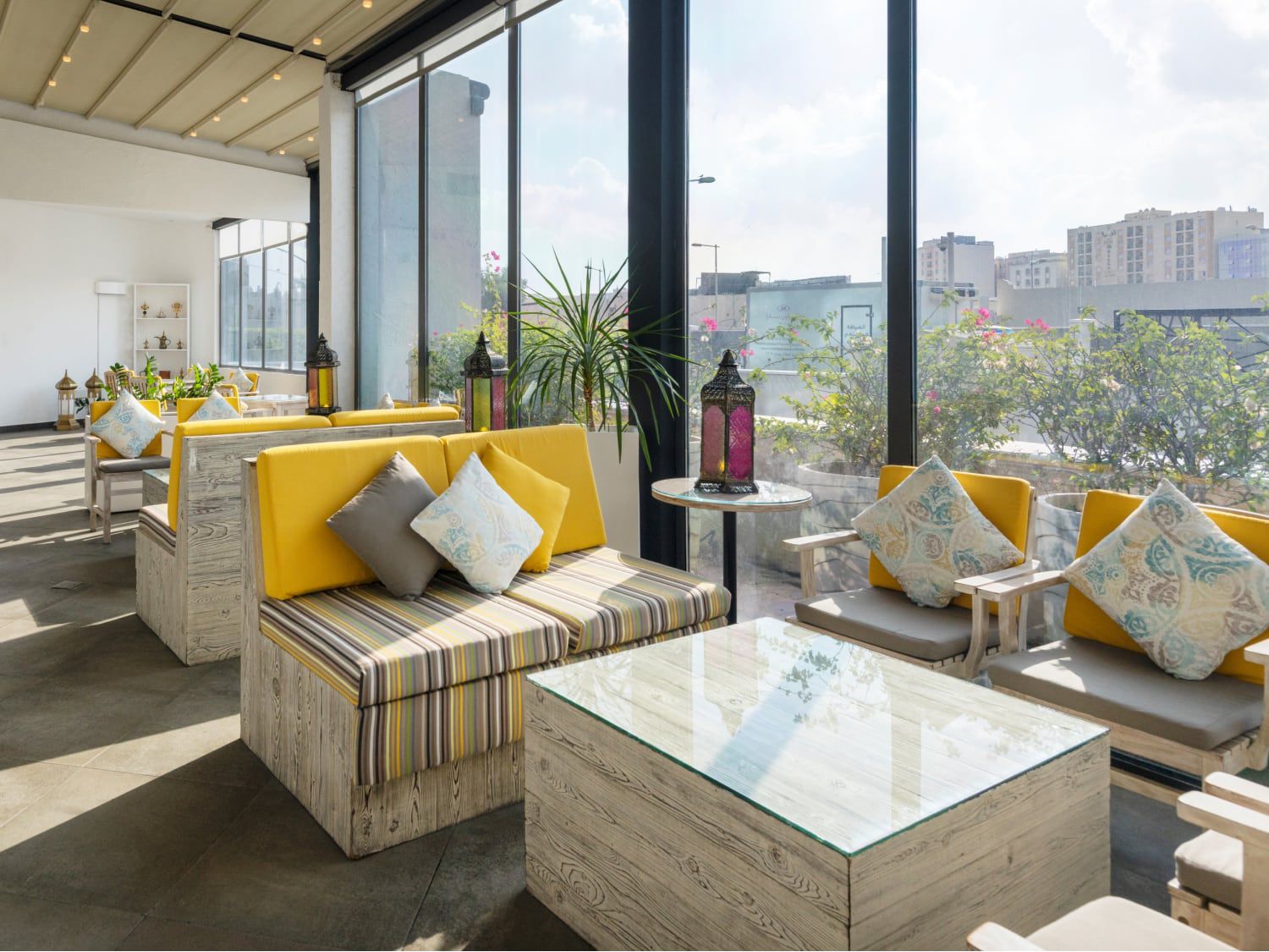 Light-filled sitting area at Crowne Plaza Doha – The Business Park