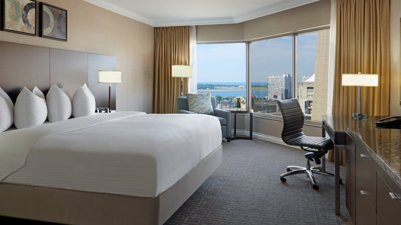 Views from a guest room at InterContinental Toronto Centre
