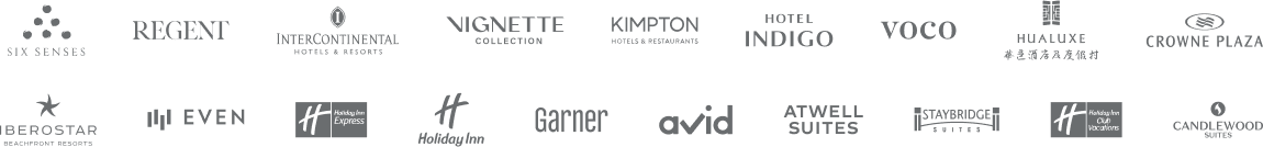 Family of IHG Hotels & Resorts brands
