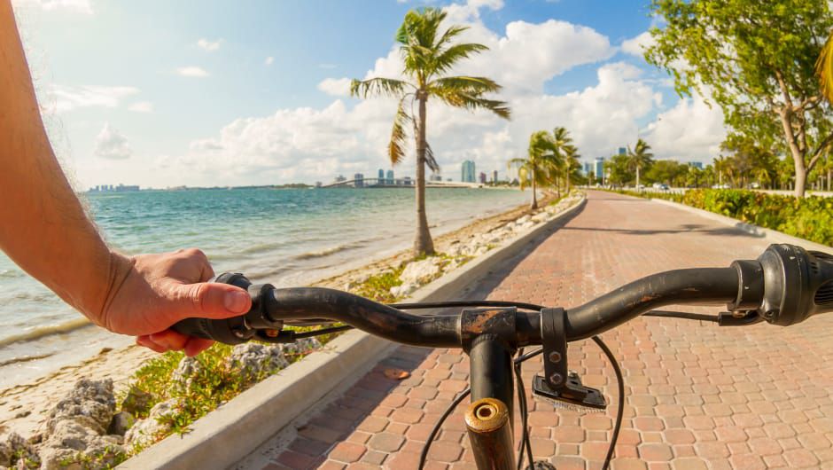 Oceanside bike ride from rider's perspective