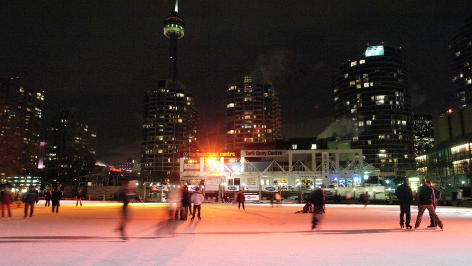Downtown Toronto at dusk