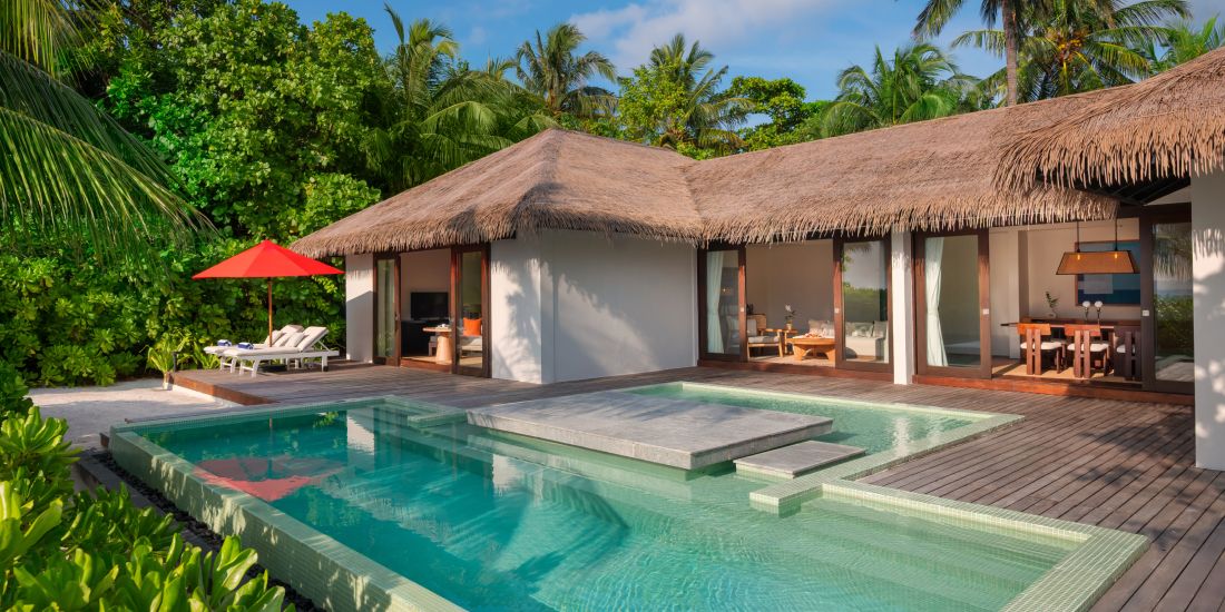 Private plunge pool at Noku Maldives, Vignette Collection