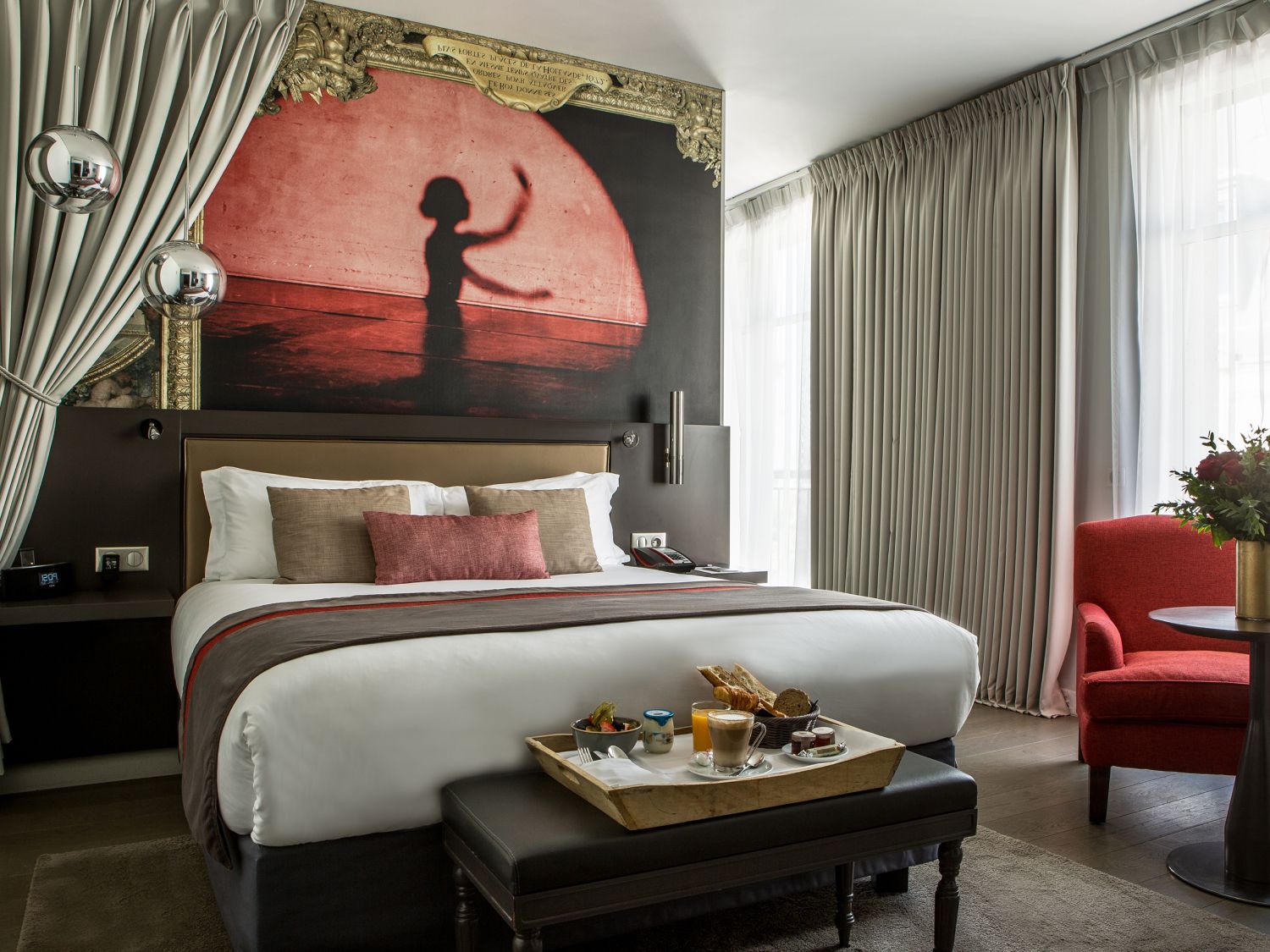 Hotel Indigo Paris guest room with Parisian design details