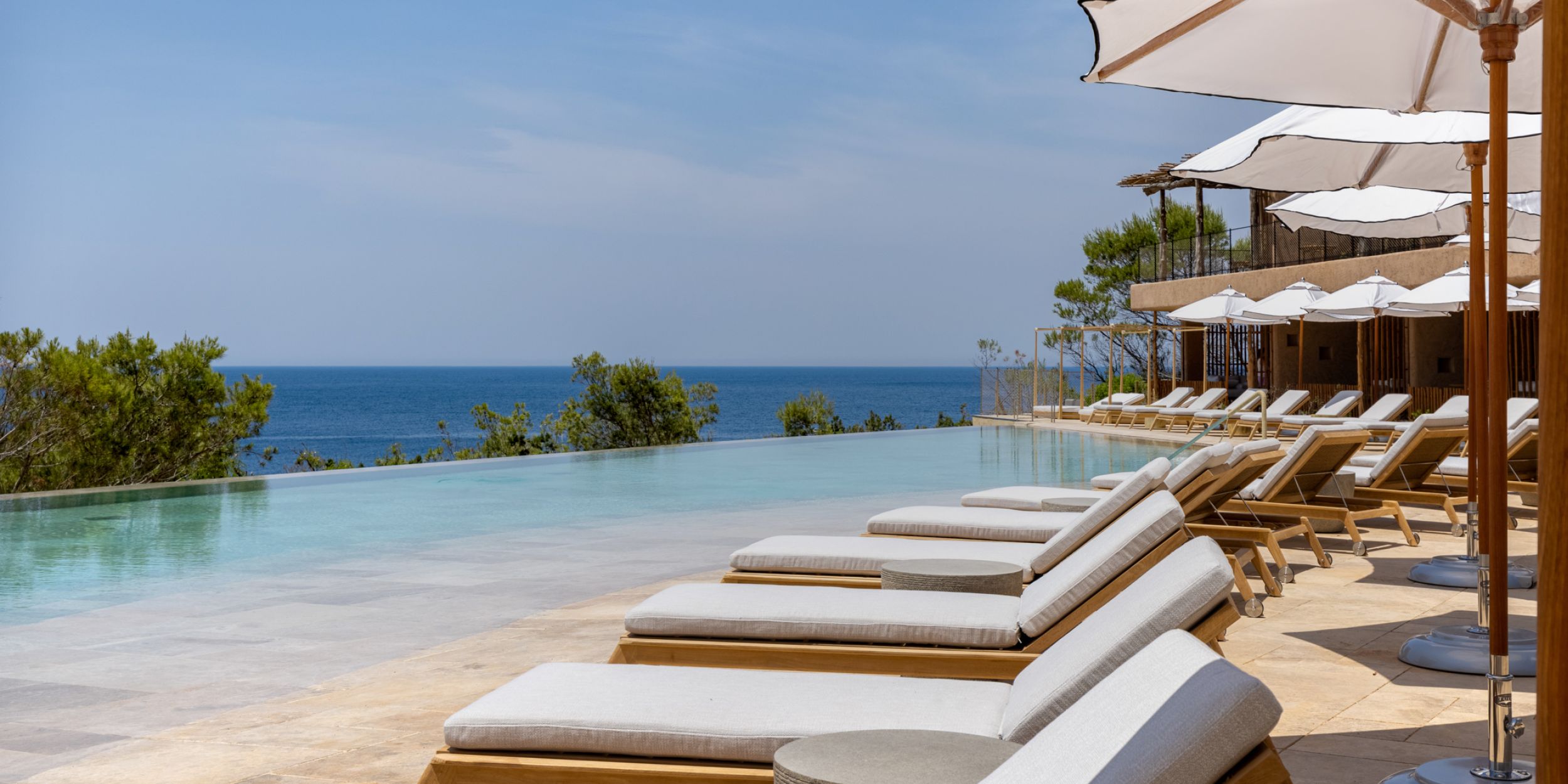 Image of the infinity pool and sundeck at Six Senses Ibiza