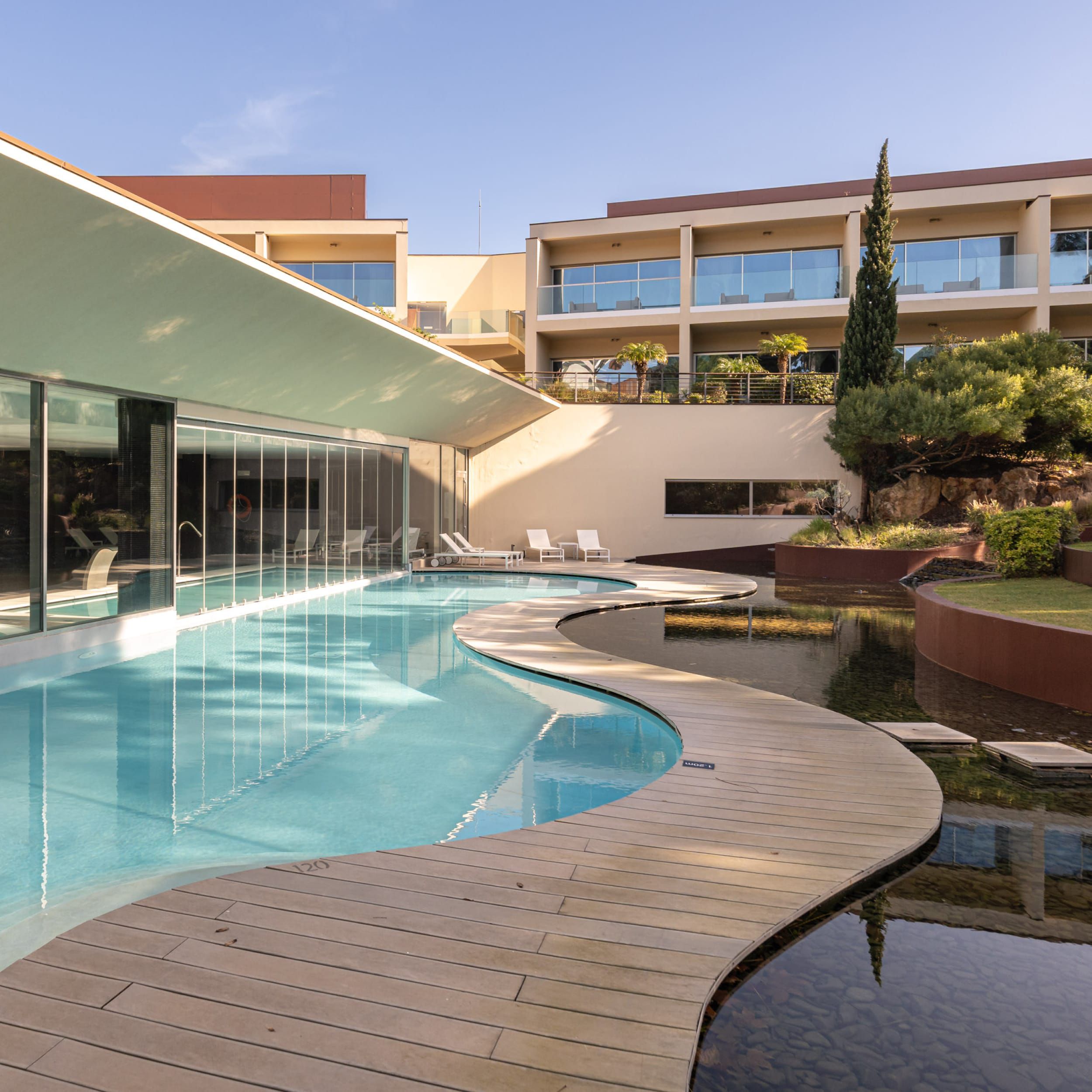 Pool and garden area of Onyria Marinha Cascais, Vignette Collection