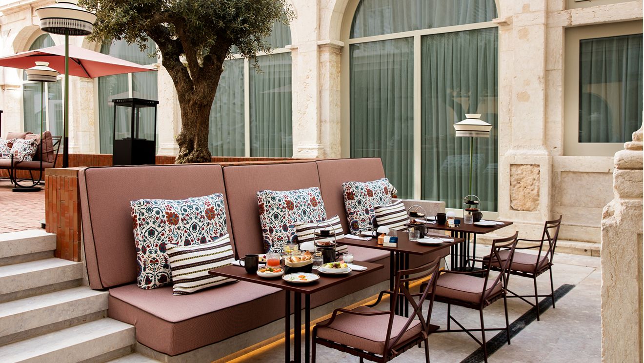 restaurant tables and chairs
