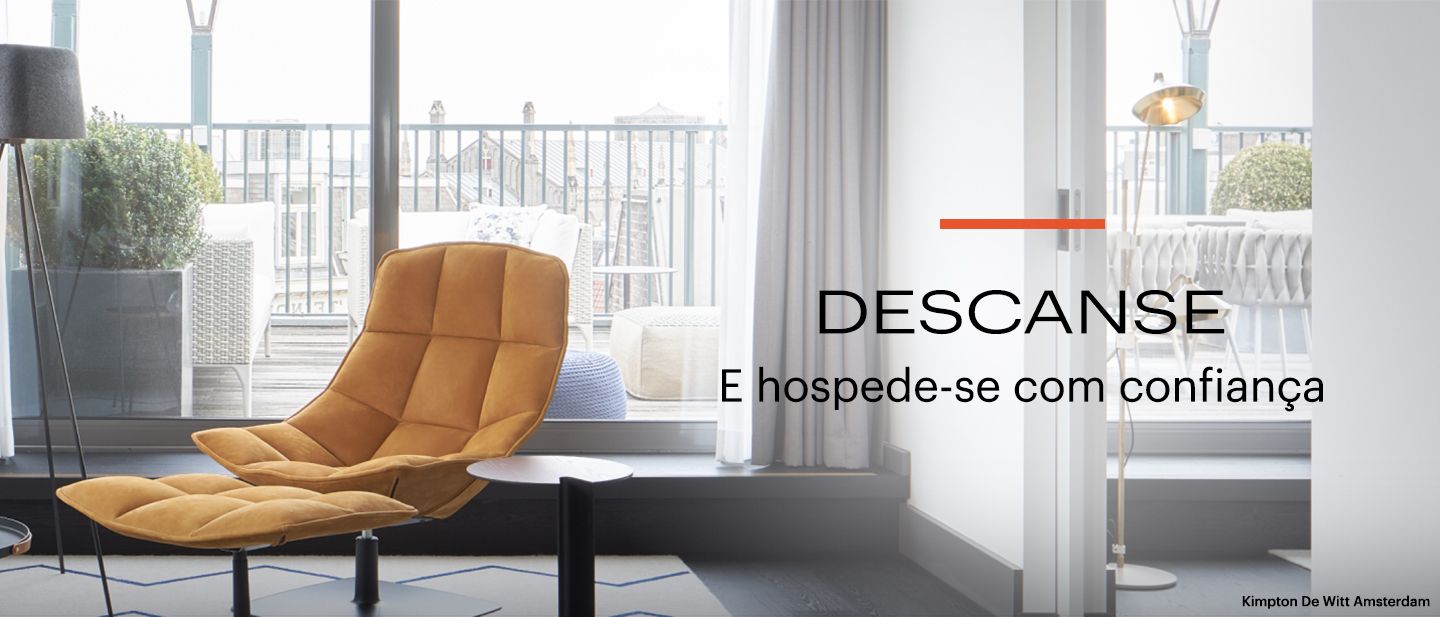 DESCANSE | E se hospede com confiança