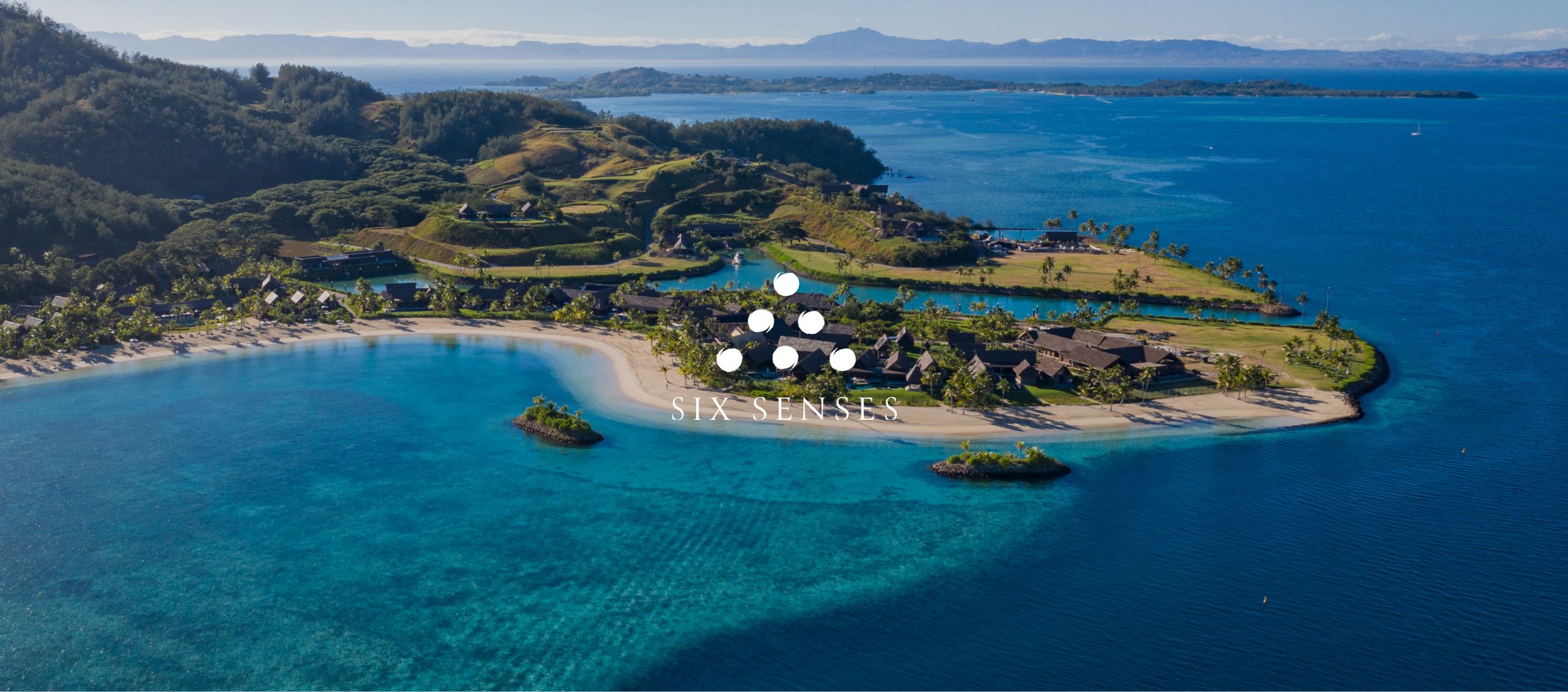 Six Senses Fiji aerial view