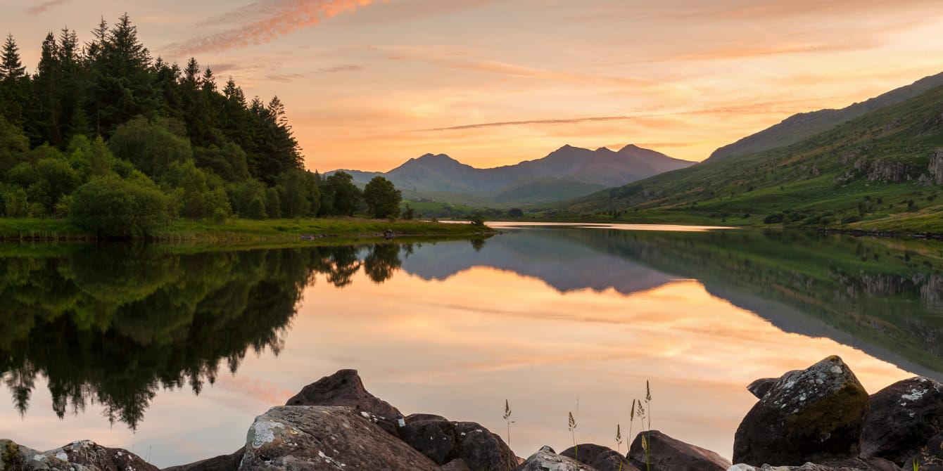 Wales lake and forest