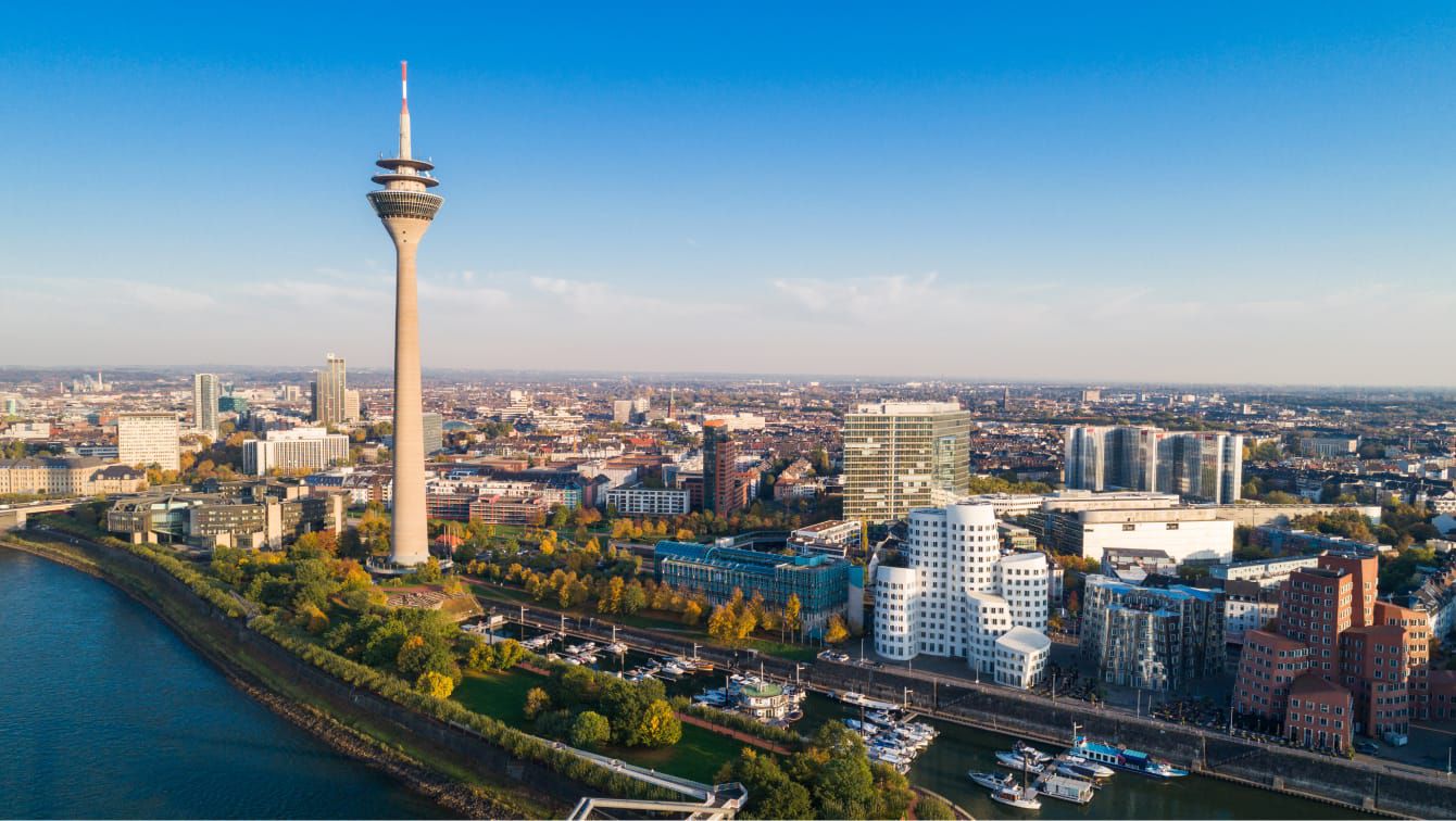 Düsseldorf city view
