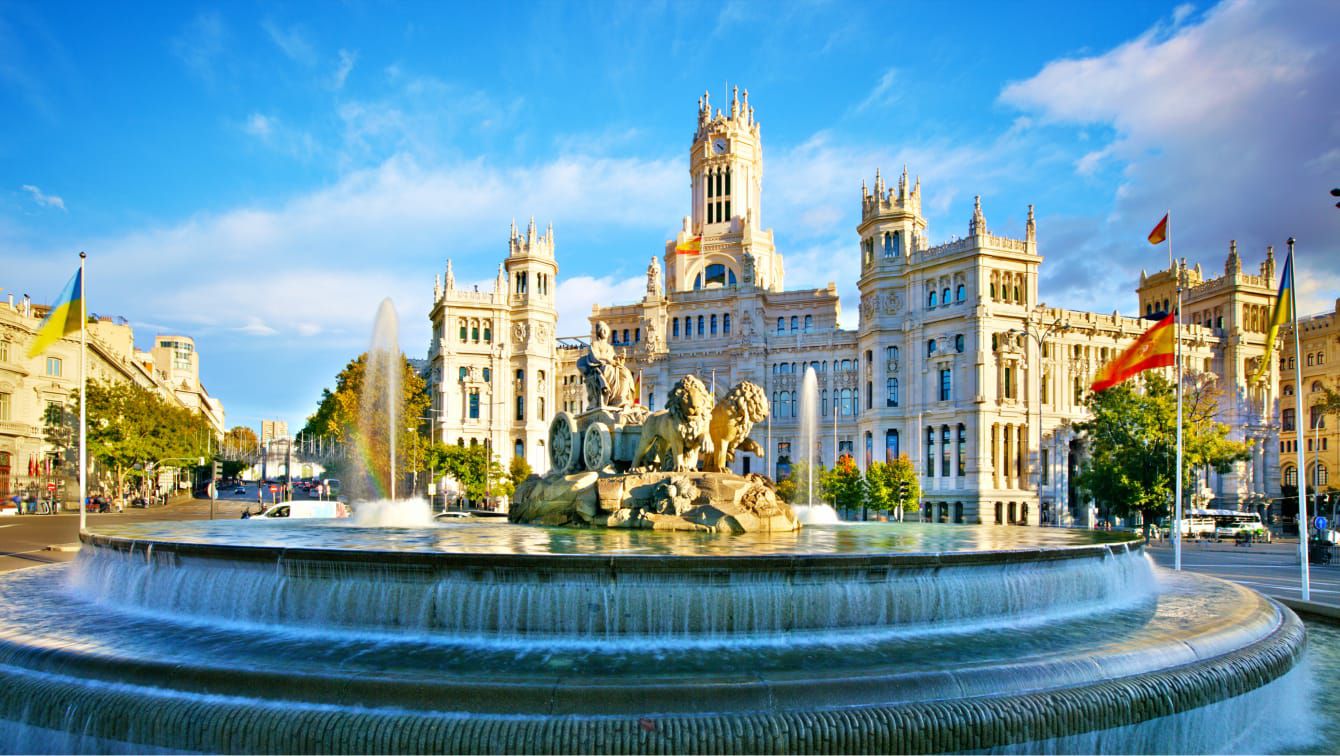 Madrid city view