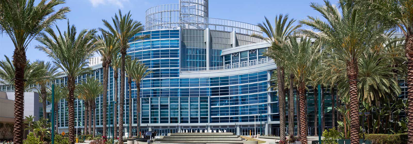 Uitzicht op het Anaheim Convention Center