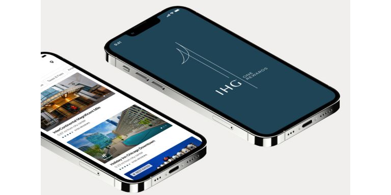 Handybildschirme mit der IHG One Rewards-App