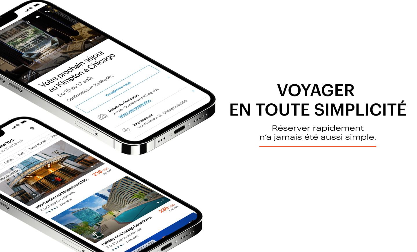 VOYAGER EN TOUTE SIMPLICITÉ <br>Réserver rapidement <br>n’a jamais été aussi simple.