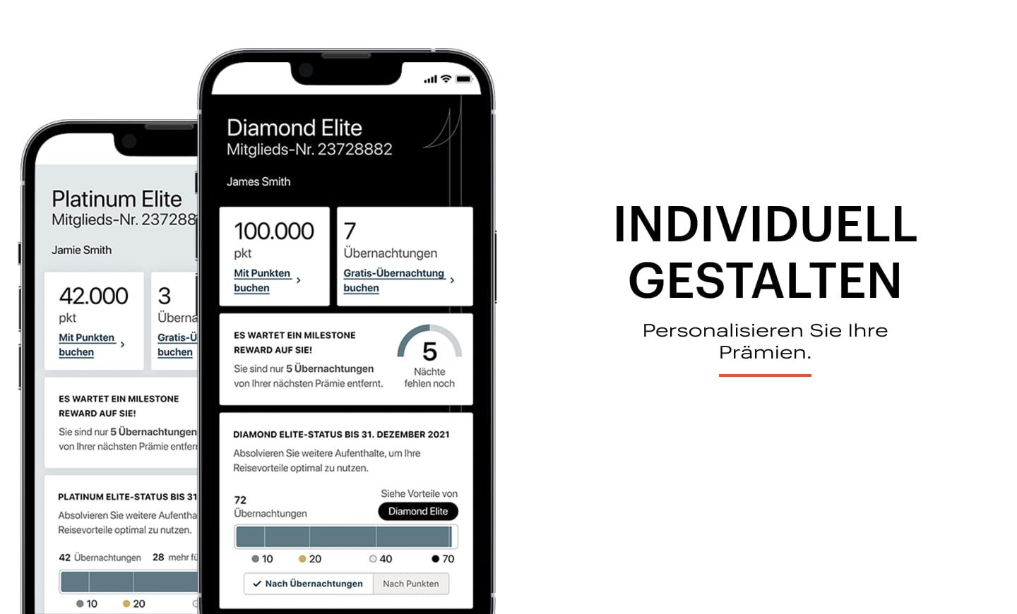 INDIVIDUELL GESTALTEN  Personalisieren Sie Ihre  Prämien.