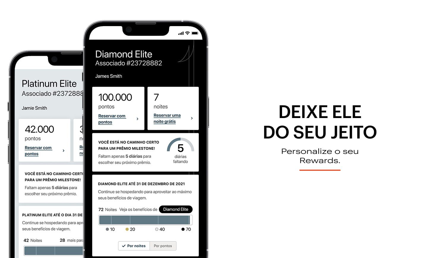 DEIXE ELE DO SEU JEITO Personalize o seu Rewards.