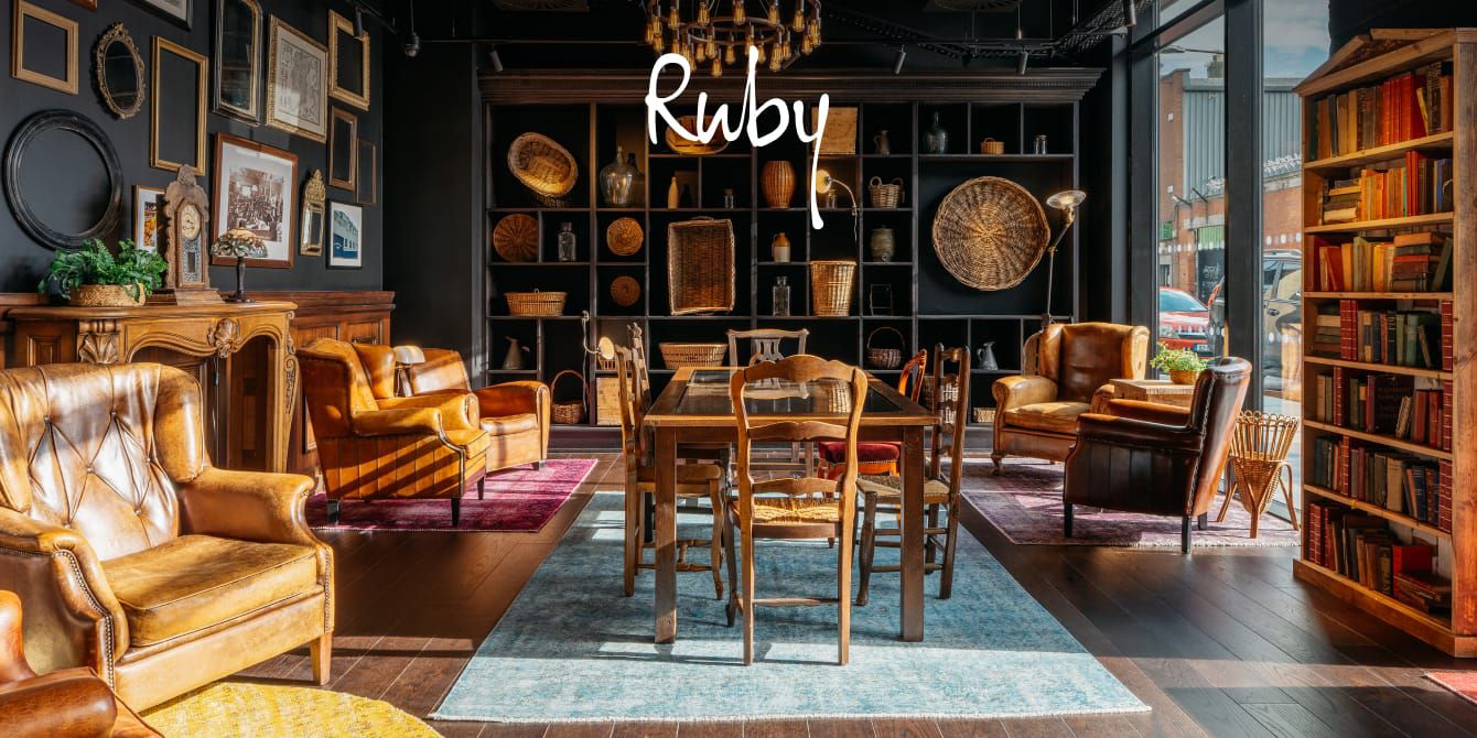 Modern hotel lobby with ample colorful seating