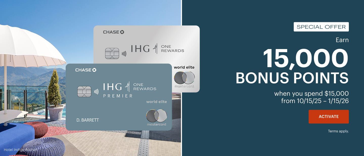 Special Offer - Earn 15,000 bonus points