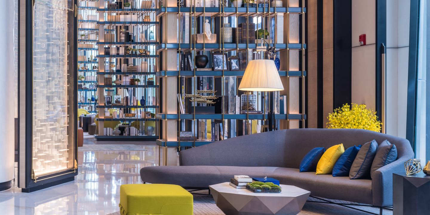 hotel lobby
