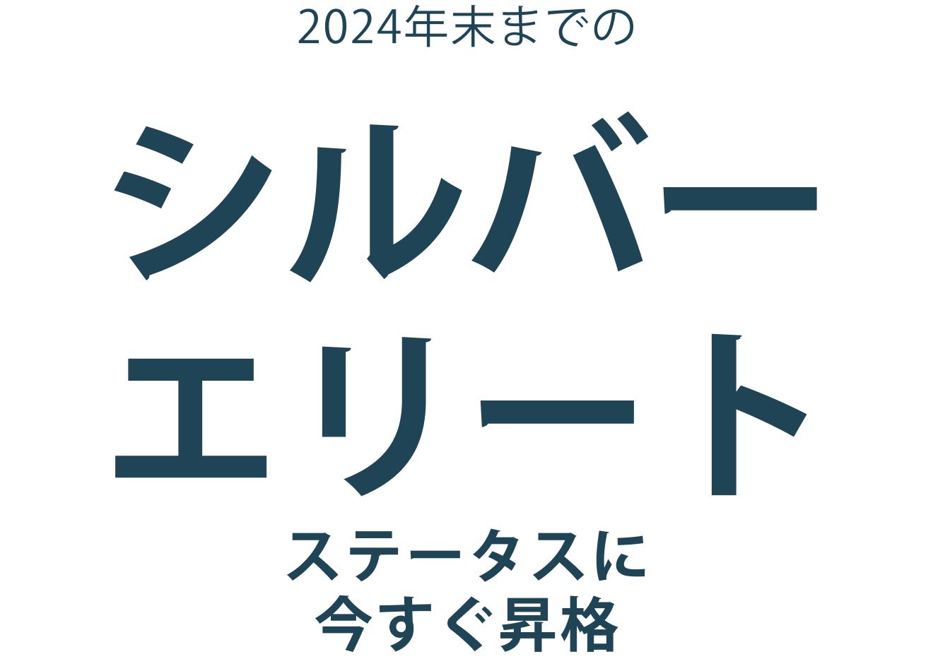 2024年末までのシルバーエリートステータスに今すぐ昇格