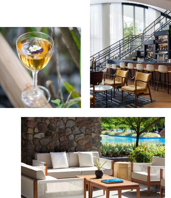 Collage of images of IHG Hotels and Resorts properties from beautiful lobby spaces to luxurious guest rooms